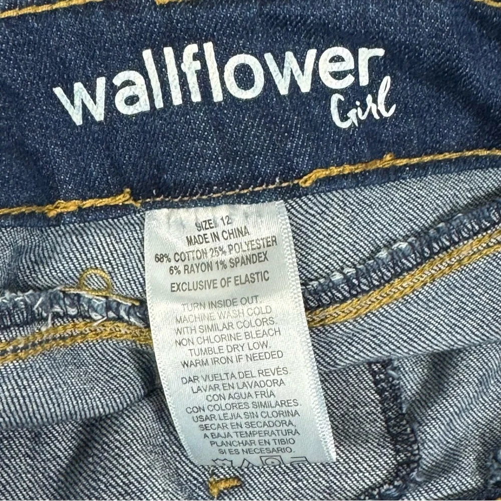 New Wallflower Girls Blue Denim Shorts‎ Size 12 kids
